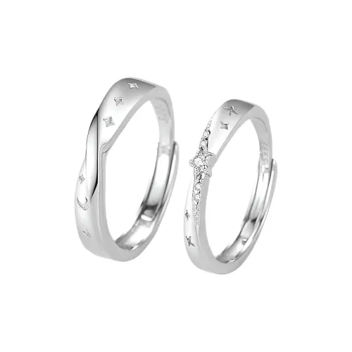 QUIET LOVE Искусственный топаз кольца унисекс