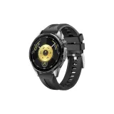 Чёрный с серебристой пряжкой