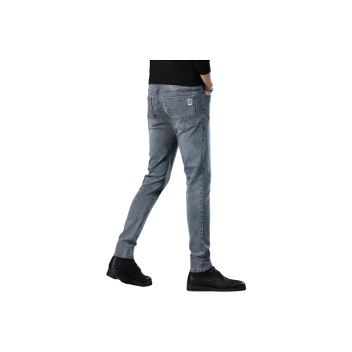 CHENYING Синий Серый 1909 Унисекс Джинсы