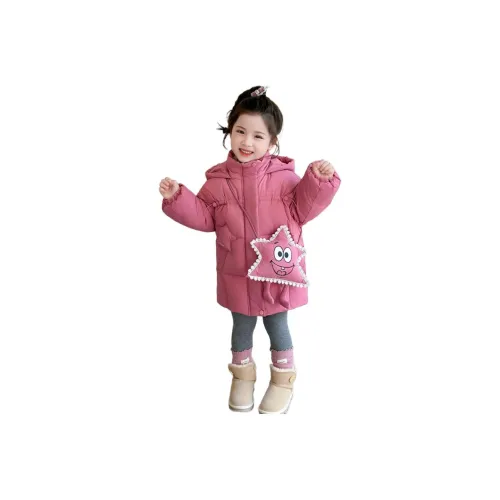 MUMUWU Пуховик Розовый Детский Возраст 3-7 лет