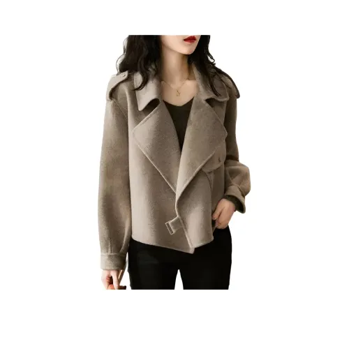 Langqing Изображение Цвет Подарок Wave Прозрачный Brand Наклеенный Женское Пальто