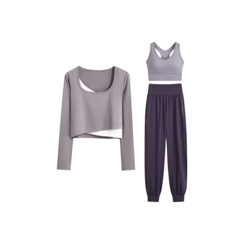 WANTINGDINUO Фитнес Комплект Moisture Wicking Дышащий Удобный Йога Одежда Женская