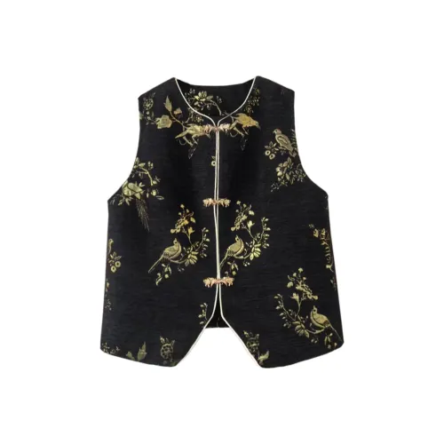 Wbwq Черные Женские Жилеты