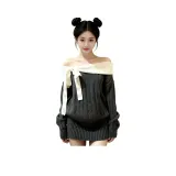 Серое платье