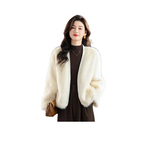 H YXIANG Бархат Feel Пальто Женское