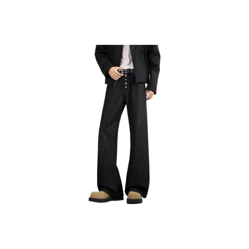 ICVBL Черные Мужские Джинсы