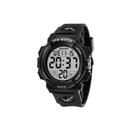 BENKEN Электронный механизм ремешок из TPU мужские часы серый циферблат