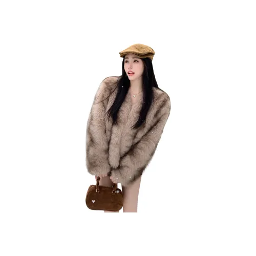 Langqing Velvet Feel Пальто Женское