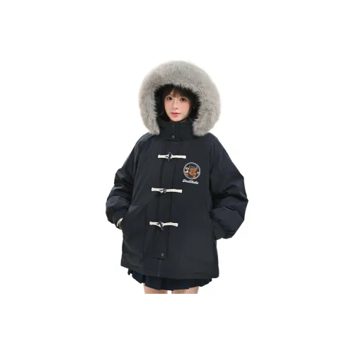 SNBL Темно-синий женский пуховик