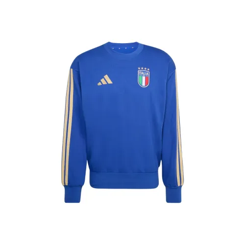 Adidas Italy Ярко-Синий Мужской Свитшот