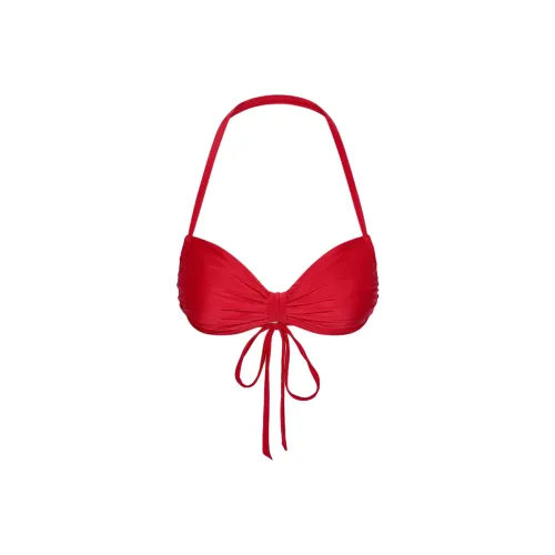 FRANKIES BIKINIS Reece Сатиновый Халтер Бикини Топ Бикини Женские