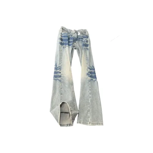 BLACK AT Синий Унисекс Джинсы