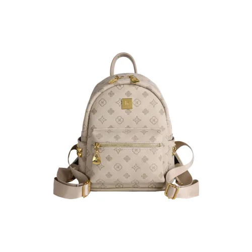 Vack ПУ (полиуретан) Рюкзак Tubas Трубы Женские Ванильный Серый розовый