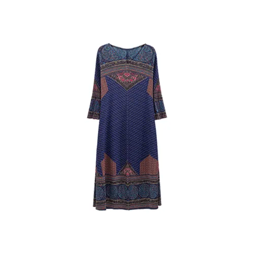 KAIMUSHI Длинное платье с длинными рукавами женское