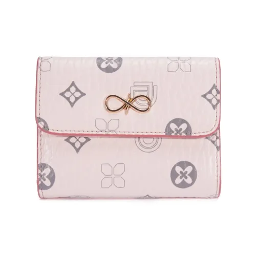 DOUBAOLU Синтетическая кожа Кошелек Стандартный Женский Розовый Экрю