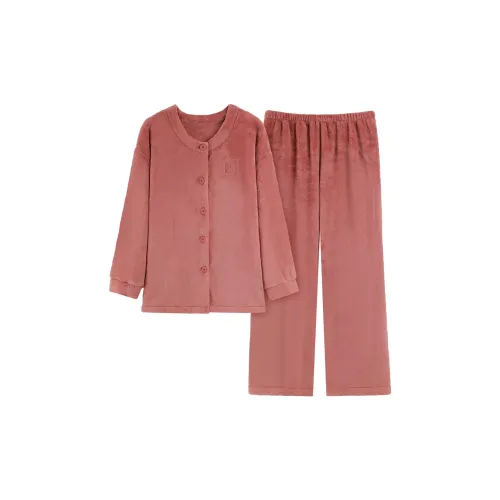 MENGLUAN Персик Женские Пижамные Комплекты