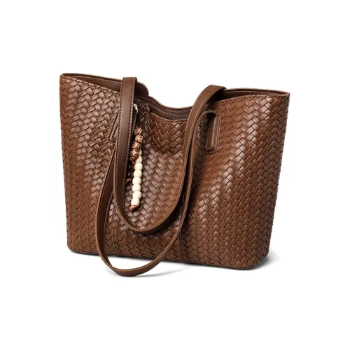 COMELY Сумка через плечо из синтетической кожи стандартная женская кофейного цвета