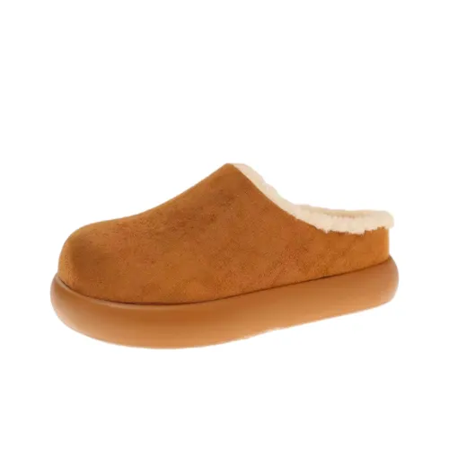 Wuji Резина Подошва Флок Домашние Тапочки Женские