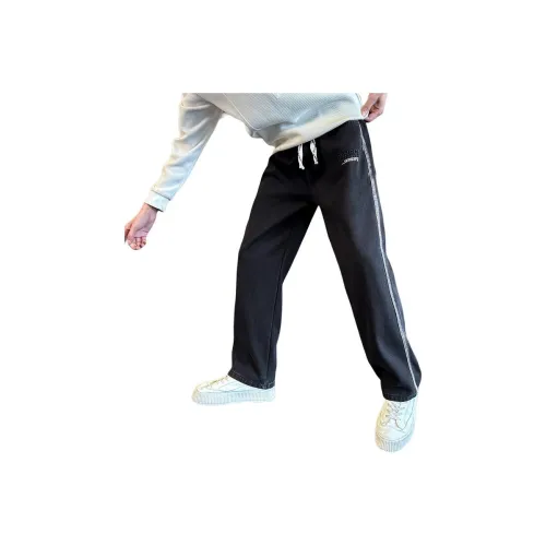 GL Черные джинсы с флисовой подкладкой и утолщенные унисекс