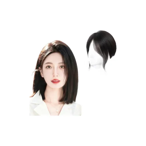 MUYAN Staple Стиль Чёлка "восьмёрка" Парики Человеческие Волосы Короткие Прямые Волосы