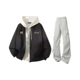 Чёрные + Светло-серые штаны