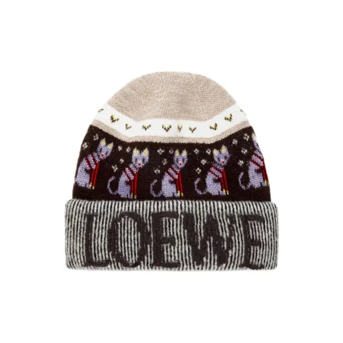 LOEWE Совместное издание Шерстяные бини Женские Бежево-желтые