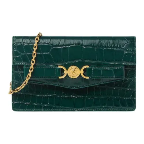 VERSACE Medusa '95 Телячья кожа Клатч Женские Зеленый