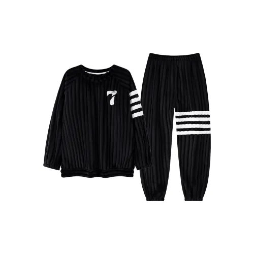 Gongdie Черный мужской комплект пижам