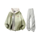 Горох Зеленый + Светло-Серый Штаны