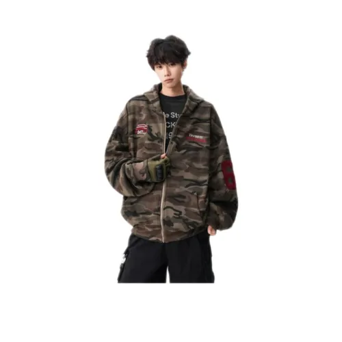 YUNPO Камуфляж с флисовой подкладкой унисекс свитшоты