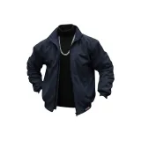 Темно-синий синий куртка [стандартный, неутепленный]