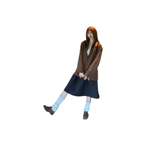 HEYNA Темно-коричневые унисекс куртки