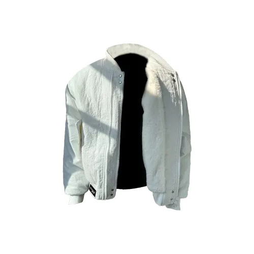 BLACK AT Белый Унисекс Куртки