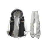 Чёрные + Светло-серые штаны