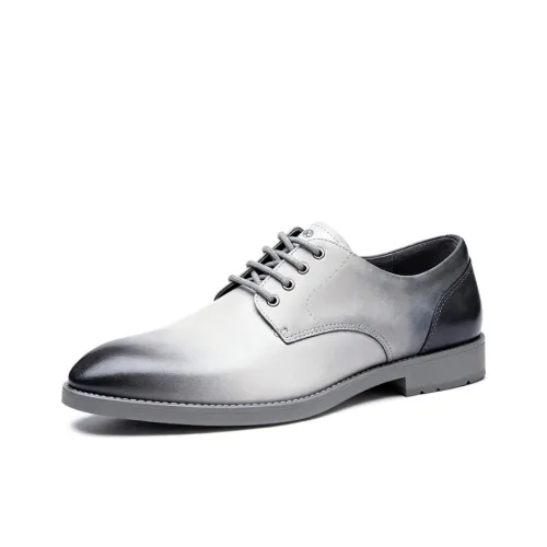 Kaltendin Повседневные кожаные туфли с низким верхом серо-белые мужские