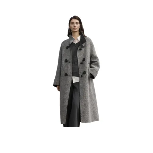 ELLE Light Gray Women's Coat ELLE Светло-серый женский пальто