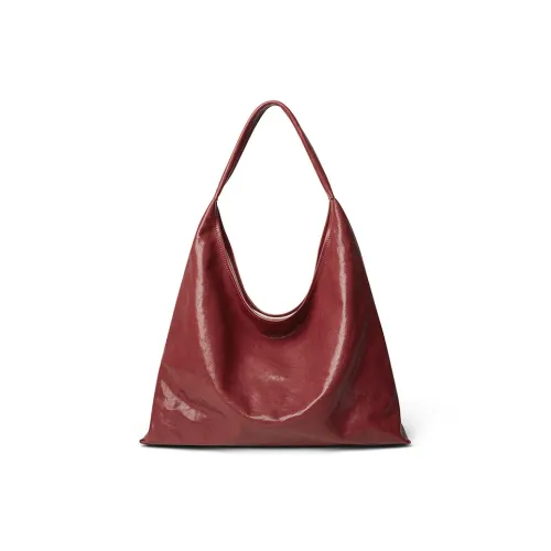 HARSON Сумка на плечо из натуральной коровьей кожи обычная женская бордовый черный