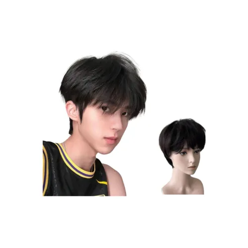 Time Shadow Differential Cracked Lid Мужская Перука Корейский стиль Мужская Стильная Завивка Волосы с Естественным Объемом