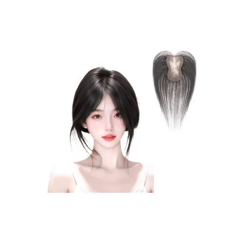 WANWANFENG Наклеенные тканевые клейкие парики для женских человеческих волос короткие прямые