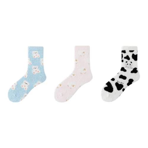 Vine Color Animal Party Женские носки до икры MID