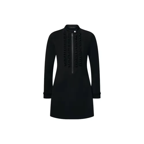 LOUIS VUITTON Fw25 Длинное Платье с Длинными Рукавами Женское