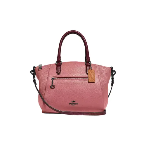 COACH Elise Кожа Сумка Маленькая Женская Персиково-Розовая