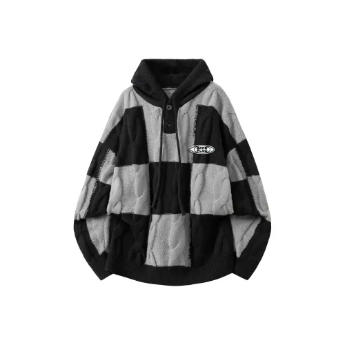 SAME FLOW Черный [Съемный бренд брошь] Унисекс Трикотаж