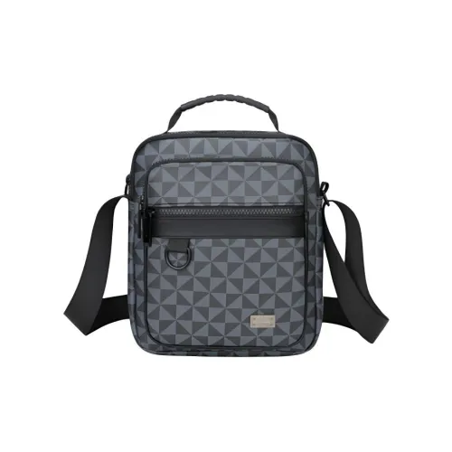 SMVP PU кожа через плечо сумка стандартная мужская черная