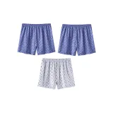 Синий Бежевый Клетка + Синий Бежевый Клетка + Светло-Серый Точка Клетка