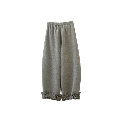 SIBAISHE Light Gray Women's Casual Pants SIBAISHE Светло-серые женские повседневные штаны