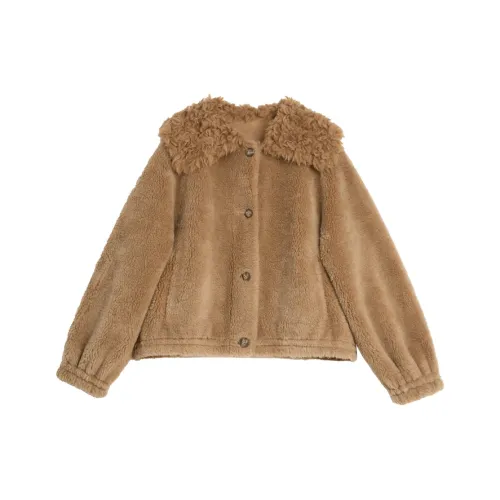ELLE Кофе Женские Бархатные Куртки