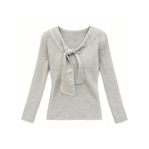 IUNOP Длинный рукав Т-рубашка Женская