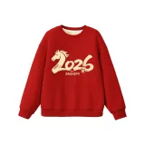 Нуби Год Лошадь-Красный с флисовой подкладкой