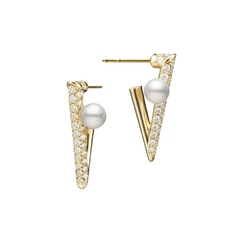 MIKIMOTO 18К золото Серьги Женские Золото